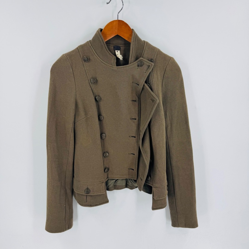We The Free Free People Military Knit Jacket‎ Olive Green Lace Up Back Size 4